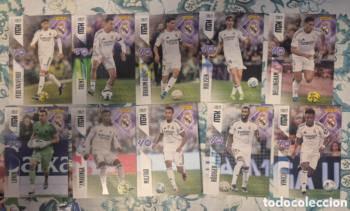 Cromos de f&uacute;tbol: Lote real madrid megacracks ( 10 cards )