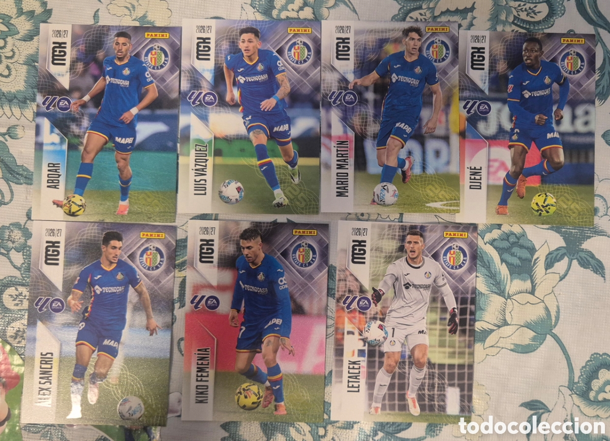 Cromos de f&uacute;tbol: Lote getafe megacracks 26 27 ( 7 cards )