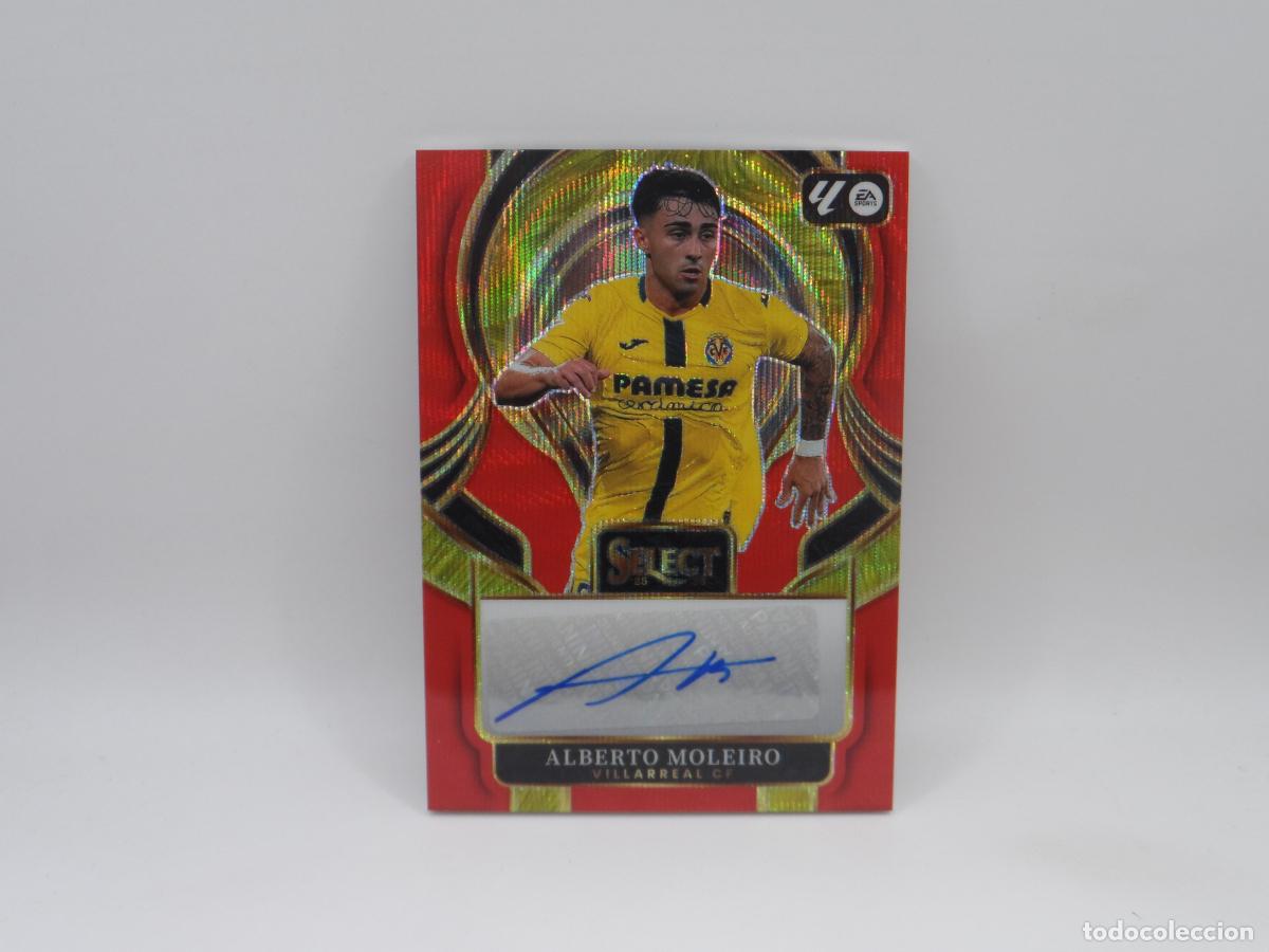 Cromos de f&uacute;tbol: AUTO ALBERTO MOLEIRO VILLARREAL PARALELA RED WAVE PANINI SELECT 2025 2026 25 26 PRIZM AUTOGRAFO