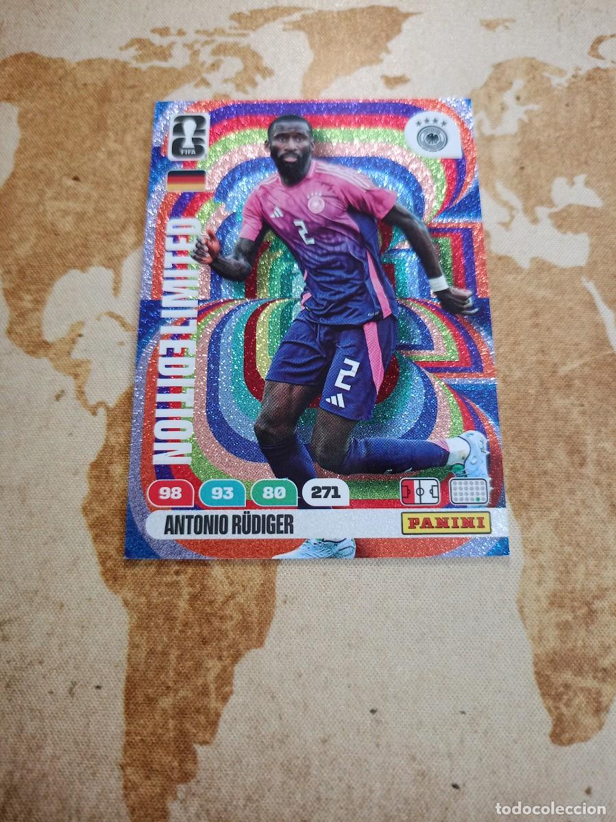 Cromos de f&uacute;tbol: Limited Edition ANTONIO R&Uuml;DIGER Adrenalyn WORLD cup 2026