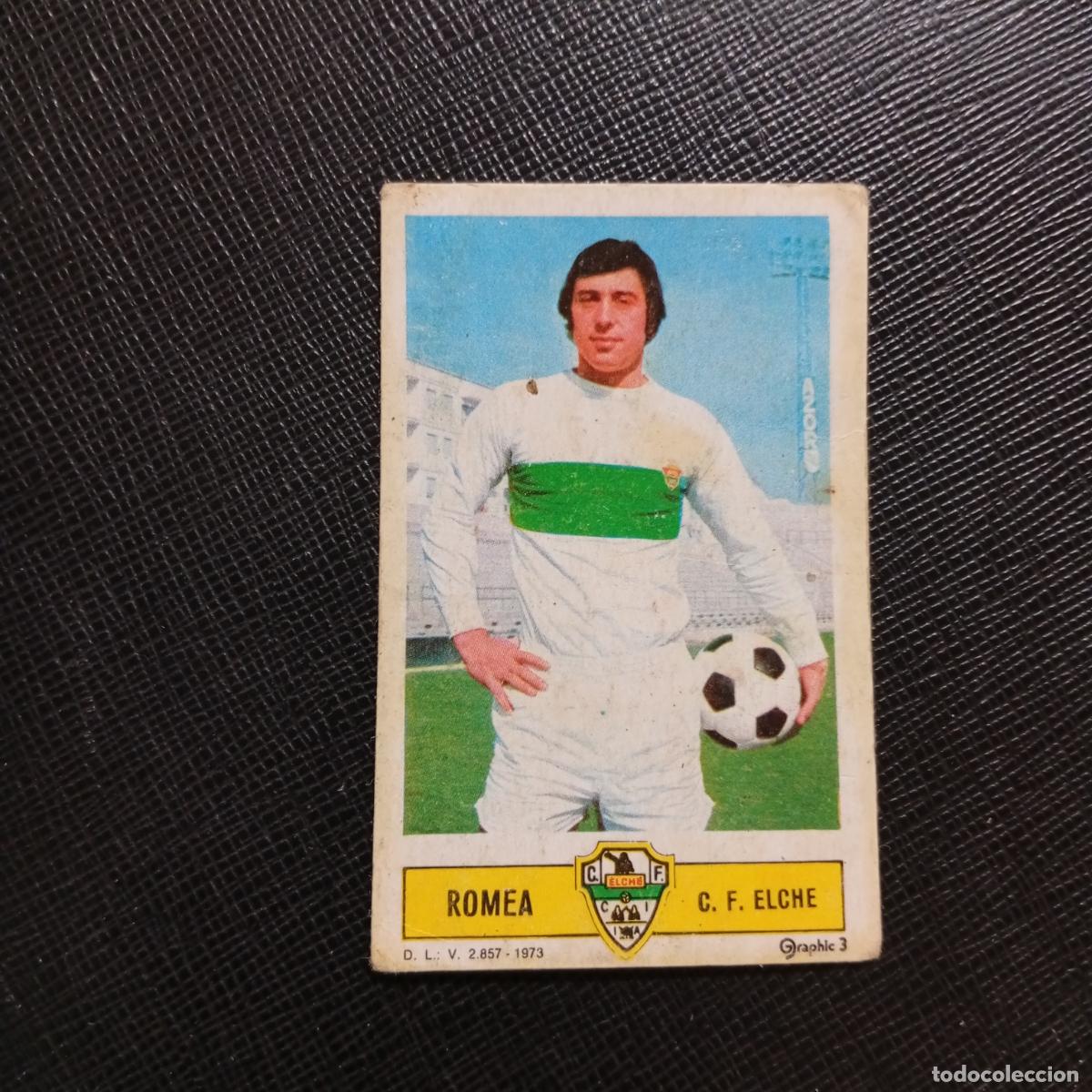 Cromos de f&uacute;tbol: ROMEA ELCHE ESTE 1973 1974 CROMO FUTBOL LIGA 73 74 - DESPEGADO - A205 PG54