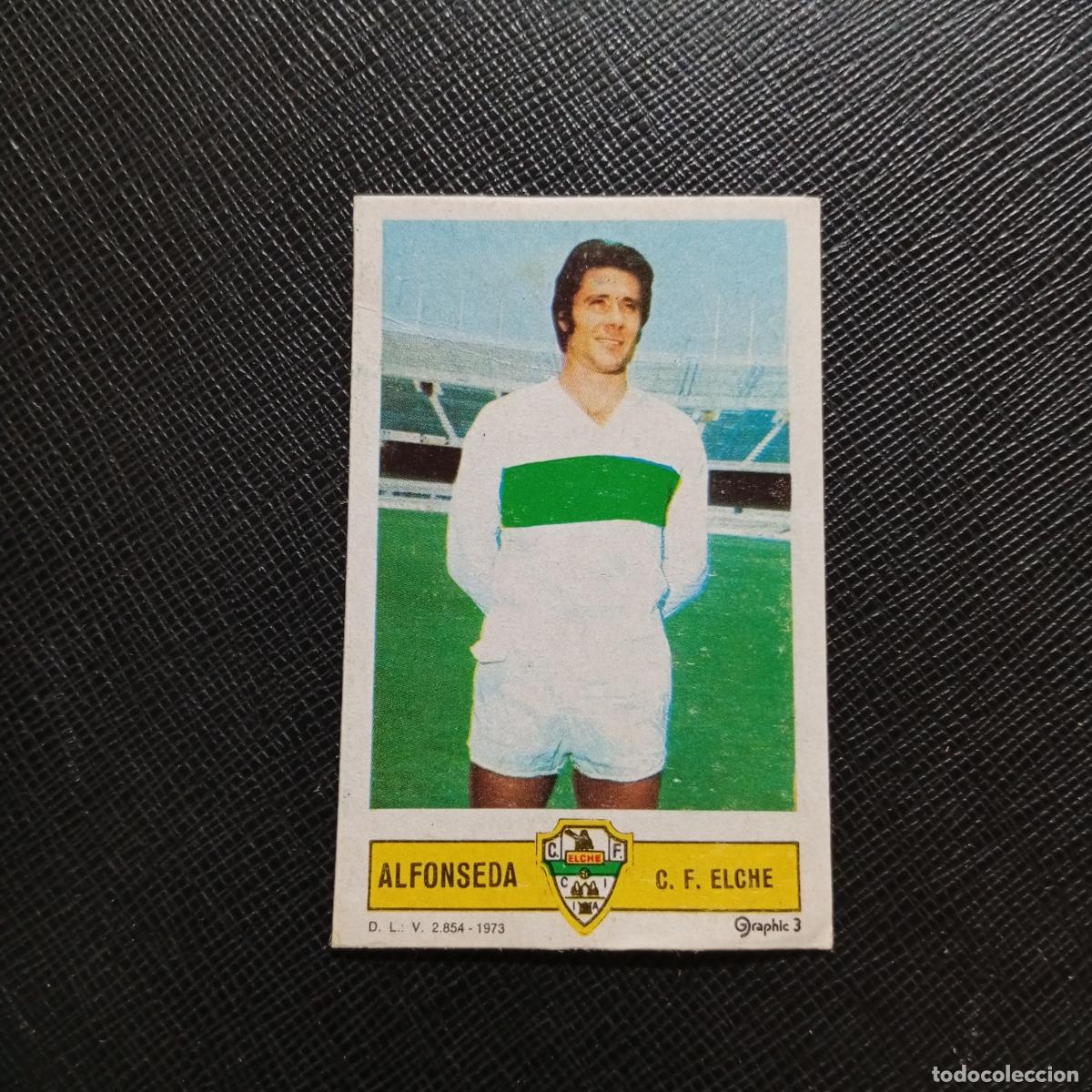 Cromos de f&uacute;tbol: ALFONSEDA ELCHE ESTE 1973 1974 CROMO FUTBOL LIGA 73 74 - DESPEGADO - A205 PG57