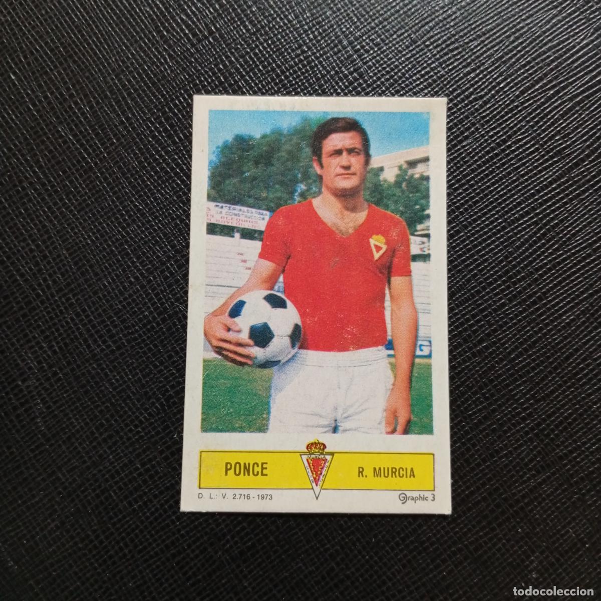 Cromos de f&uacute;tbol: PONCE MURCIA ESTE 1973 1974 CROMO FUTBOL LIGA 73 74 - DESPEGADO - A205 PG57