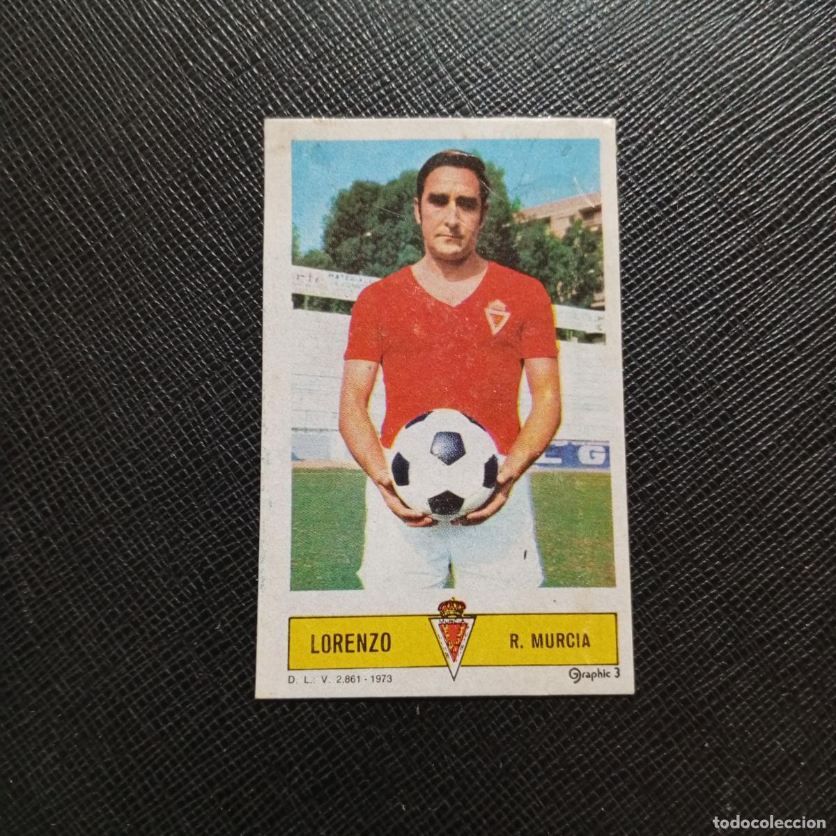 Cromos de f&uacute;tbol: LORENZO MURCIA ESTE 1973 1974 CROMO FUTBOL LIGA 73 74 - DESPEGADO - A205 PG58