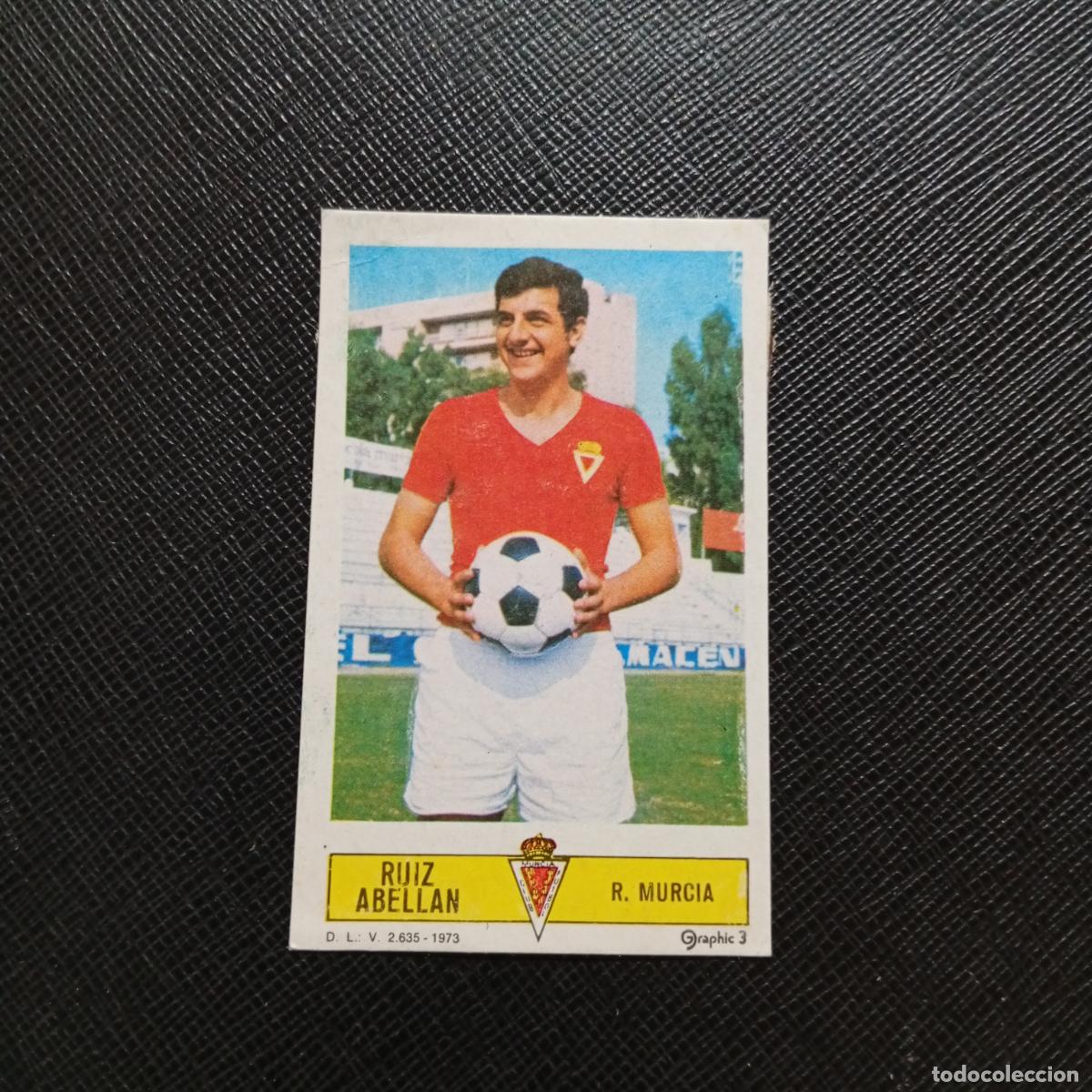 Cromos de f&uacute;tbol: RUIZ ABELLAN MURCIA ESTE 1973 1974 CROMO FUTBOL LIGA 73 74 - DESPEGADO - A205 PG58