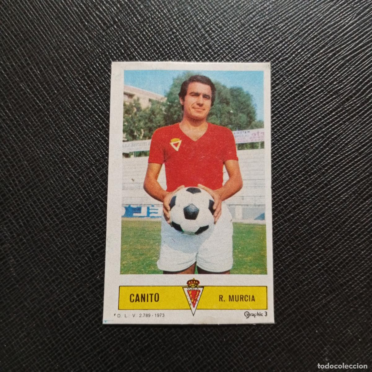Cromos de f&uacute;tbol: CANITO MURCIA ESTE 1973 1974 CROMO FUTBOL LIGA 73 74 - DESPEGADO - A205 PG58