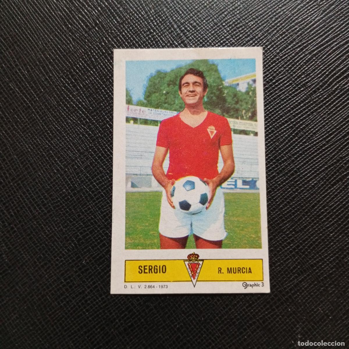 Cromos de f&uacute;tbol: SERGIO MURCIA ESTE 1973 1974 CROMO FUTBOL LIGA 73 74 - DESPEGADO - A205 PG63