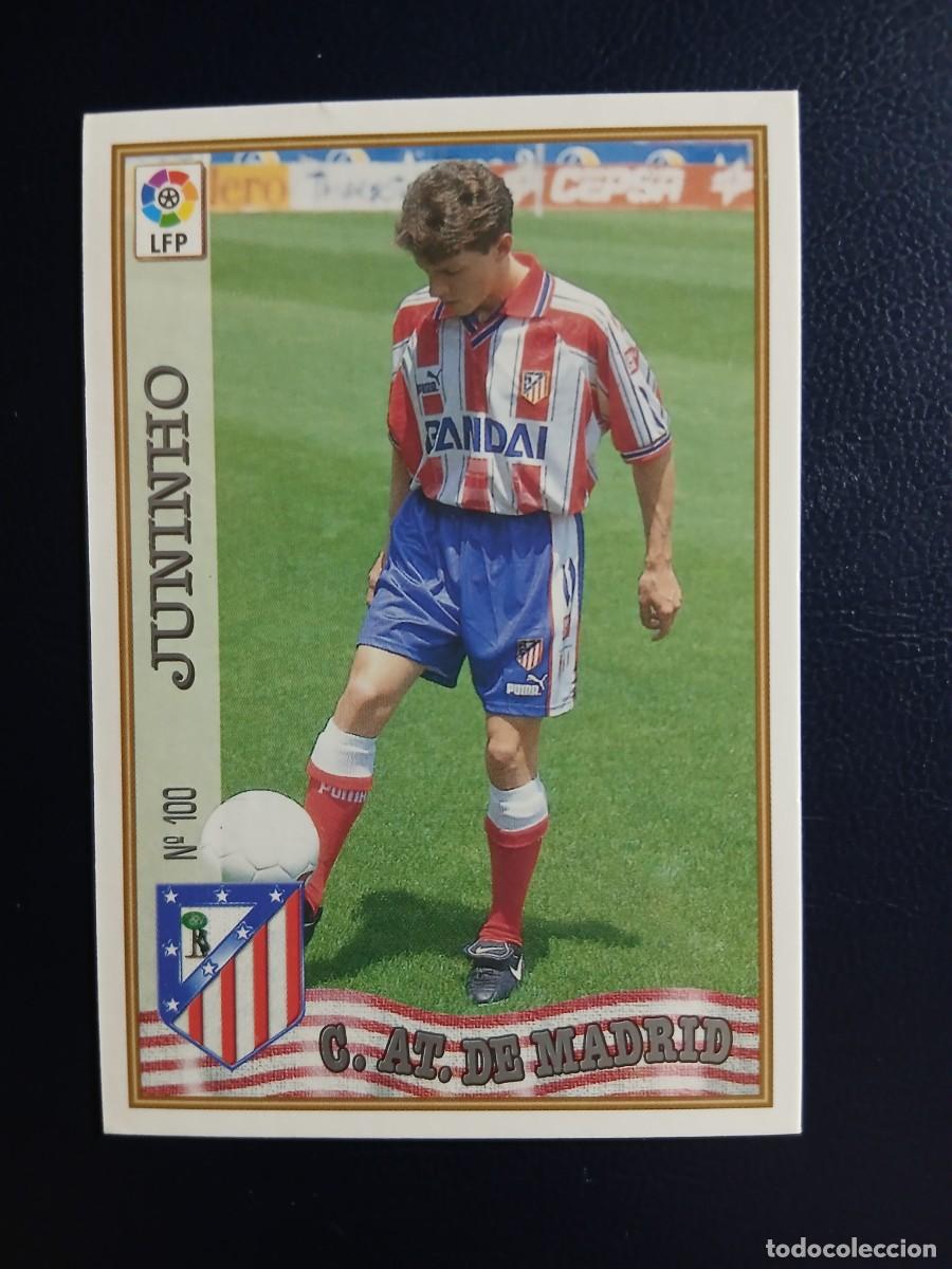 Cromos de f&uacute;tbol: 100 JUNINHO - MUNDICROMO - LIGA 97 98 - ATLETICO DE MADRID