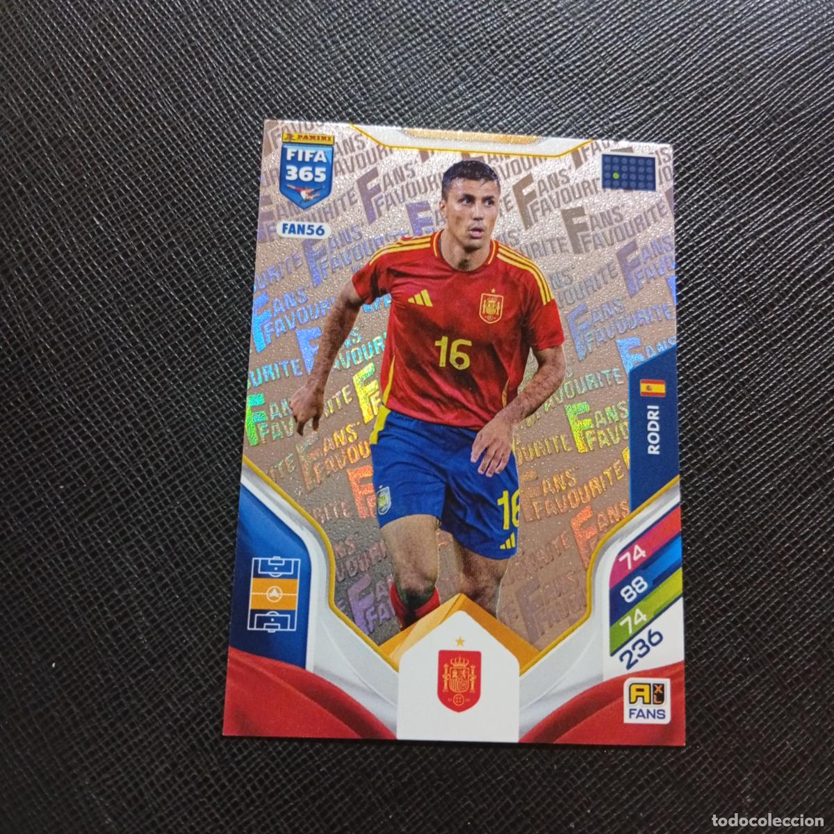 Cromos de f&uacute;tbol: FAN56 RODRI ESPA&Ntilde;A ADRENALYN 2025 2026 FIFA 365 CROMO FUTBOL 25 26 - A215 PG217