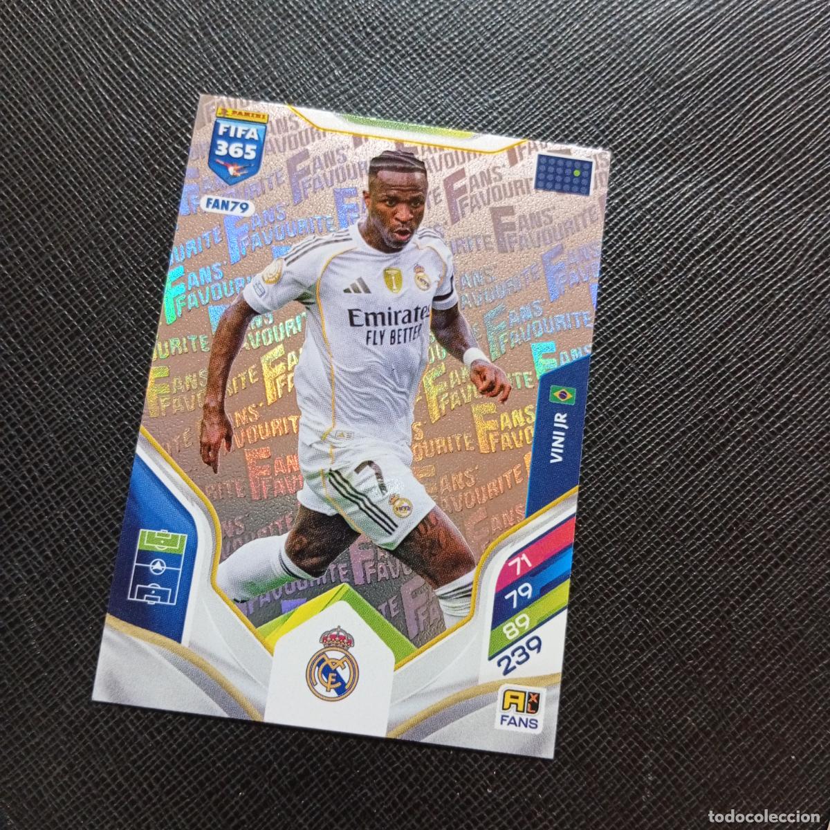 Cromos de f&uacute;tbol: FAN79 VINI VINICIUS REAL MADRID ADRENALYN 2025 2026 FIFA 365 CROMO FUTBOL 25 26 - A215 PG40