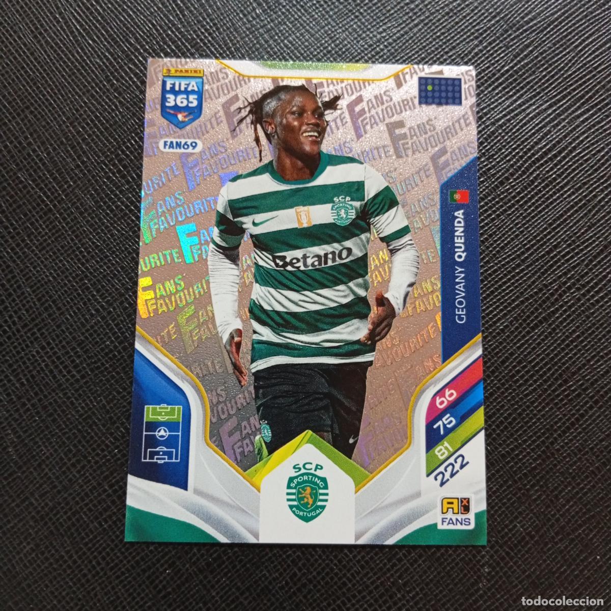 Cromos de f&uacute;tbol: FAN69 QUENDA SPORTING LISBOA ADRENALYN 2025 2026 FIFA 365 CROMO FUTBOL 25 26 - A215 PG40