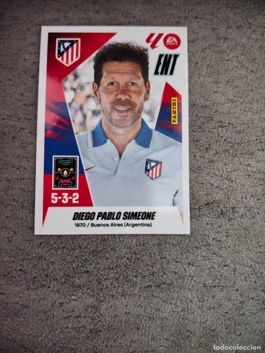 Cromos de f&uacute;tbol: Cromo 2 DIEGO PABLO SIMEONE ATL&Eacute;TICO DE MADRID. Colecci&oacute;n LALIGA F&uacute;tbol 2025-2026 PANINI Nuevo