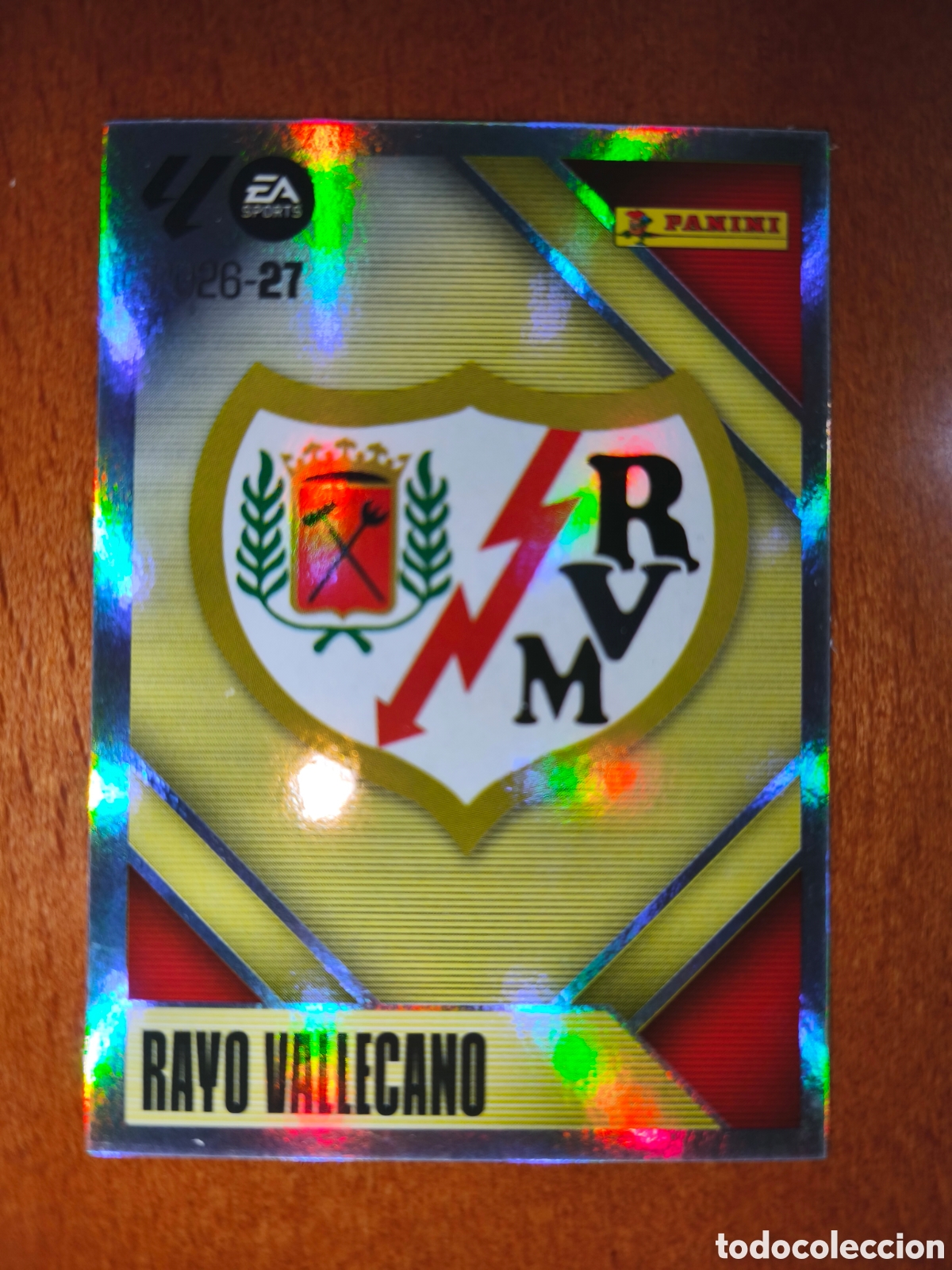 Cromos de f&uacute;tbol: Escudo Rayo Vallecano n&deg;1 liga este 26/27