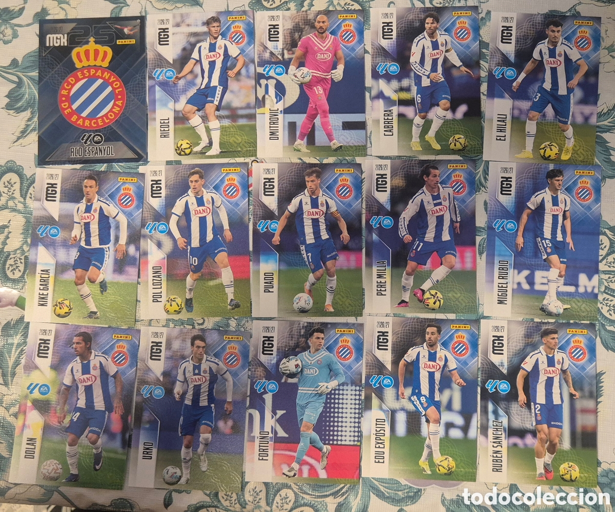 Cromos de f&uacute;tbol: Lote espa&ntilde;ol megacracks 26 27 ( 15 cards )
