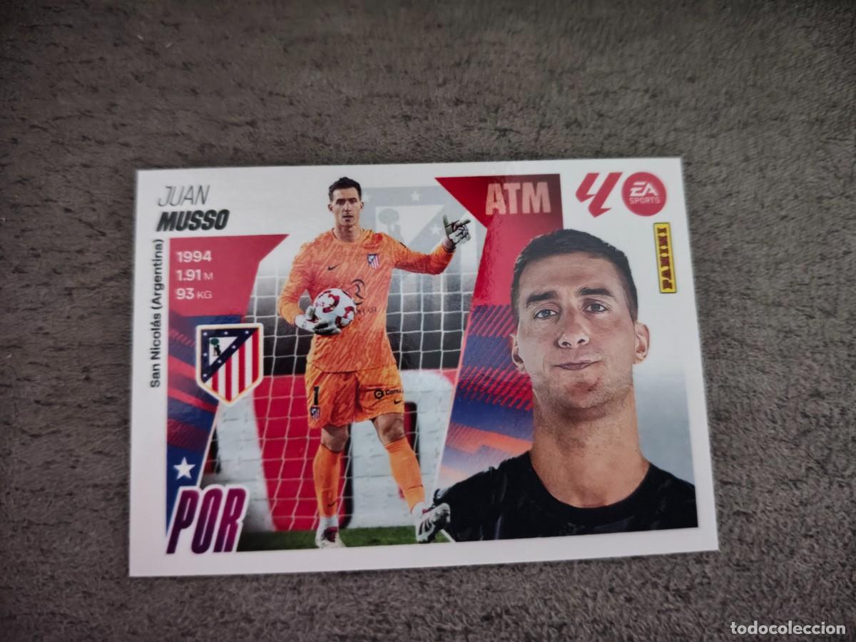 Cromos de f&uacute;tbol: Cromo 4 JUAN MUSSO ATL&Eacute;TICO DE MADRID. Colecci&oacute;n LALIGA F&uacute;tbol 2025-2026 PANINI Nuevo