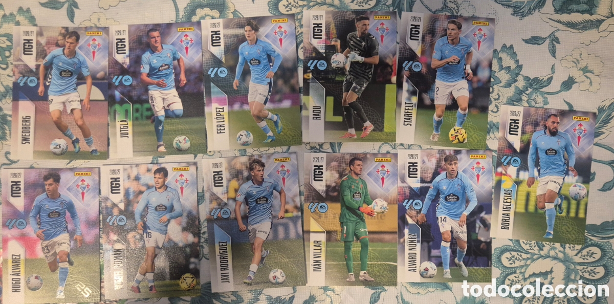Fu&szlig;ball-Sticker: Lote celta de vigo megacracks 26 27 ( 11 cards )