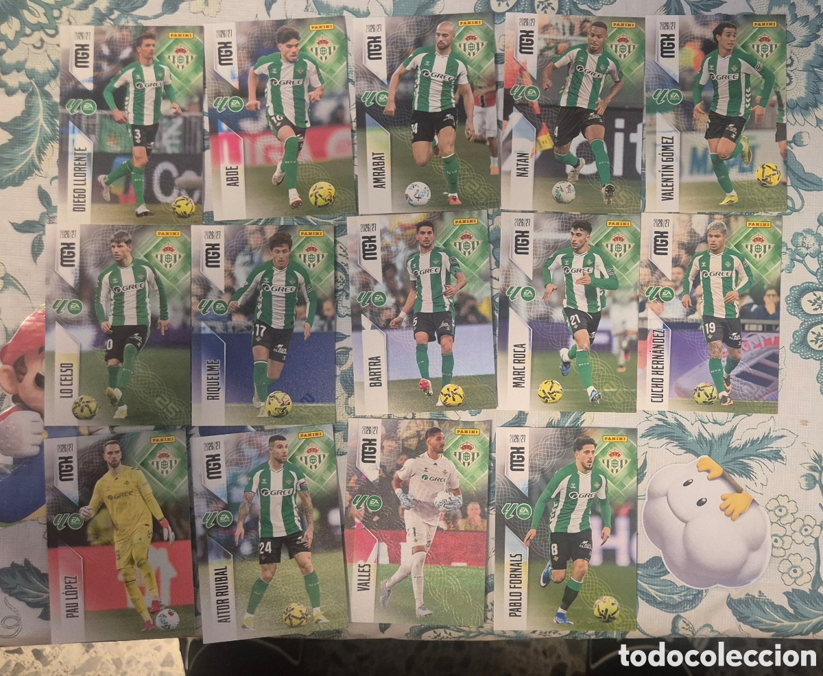 Fu&szlig;ball-Sticker: Lote betis megacracks 26 27 ( 14 cards )