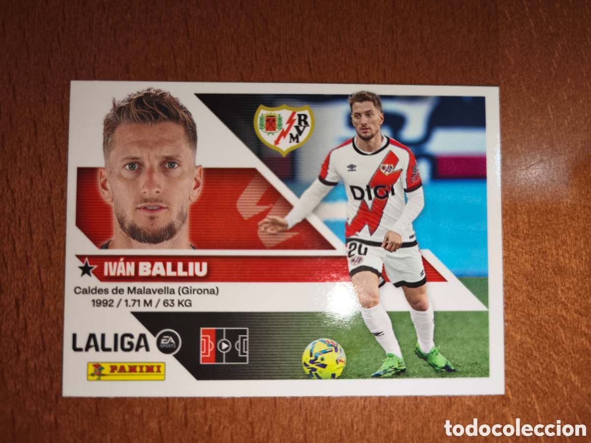 Cromos de f&uacute;tbol: Balliu n&deg;6 liga este 26/27 Rayo Vallecano