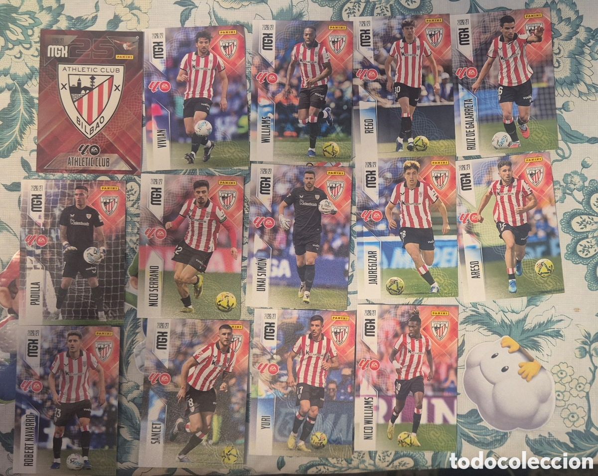 Figurine di Calcio: Lote Bilbao megacracks 26 27 ( 14 cards )