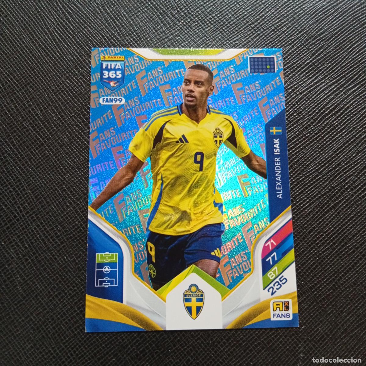 Football Stickers: FAN99 AZUL ISAK SUECIA ADRENALYN 2025 2026 FIFA 365 CROMO FUTBOL 25 26 - A215 PG41
