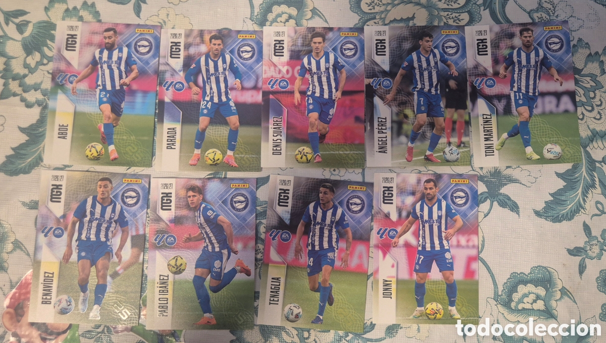 Football Stickers: Lote alaves megacracks 26 27 ( 9 cards )