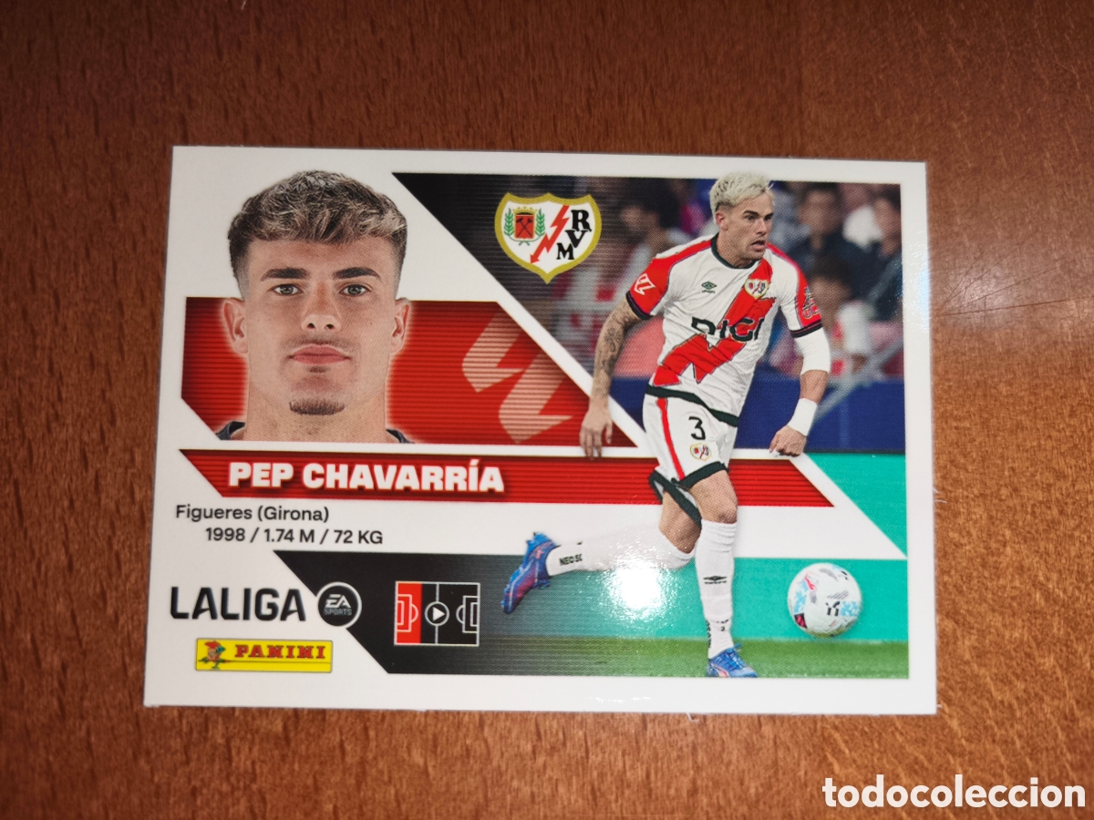 Cromos de f&uacute;tbol: Pep Chavarr&iacute;a n&deg;10 liga este 26/27 Rayo Vallecano