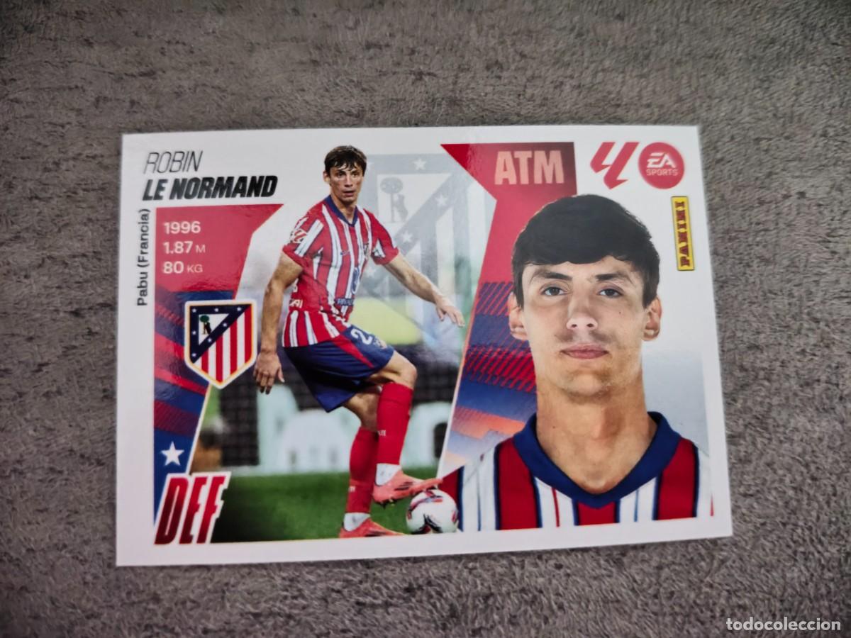 Cromos de f&uacute;tbol: Cromo 7 ROBIN LE NORMAND ATL&Eacute;TICO DE MADRID. Colecci&oacute;n LALIGA F&uacute;tbol 2025-2026 PANINI Nuevo