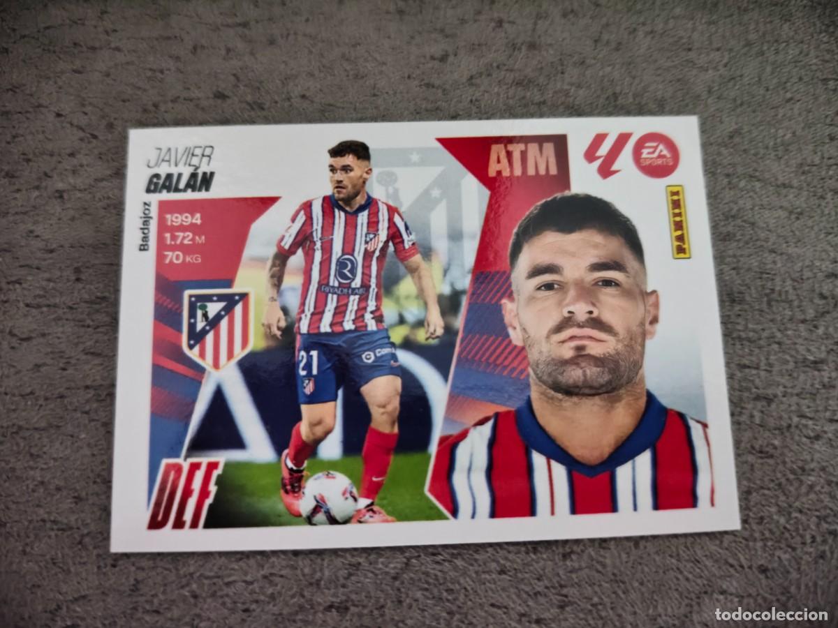 Cromos de f&uacute;tbol: Cromo 9 JAVIER GAL&Aacute;N ATL&Eacute;TICO DE MADRID. Colecci&oacute;n LALIGA F&uacute;tbol 2025-2026 PANINI Nuevo