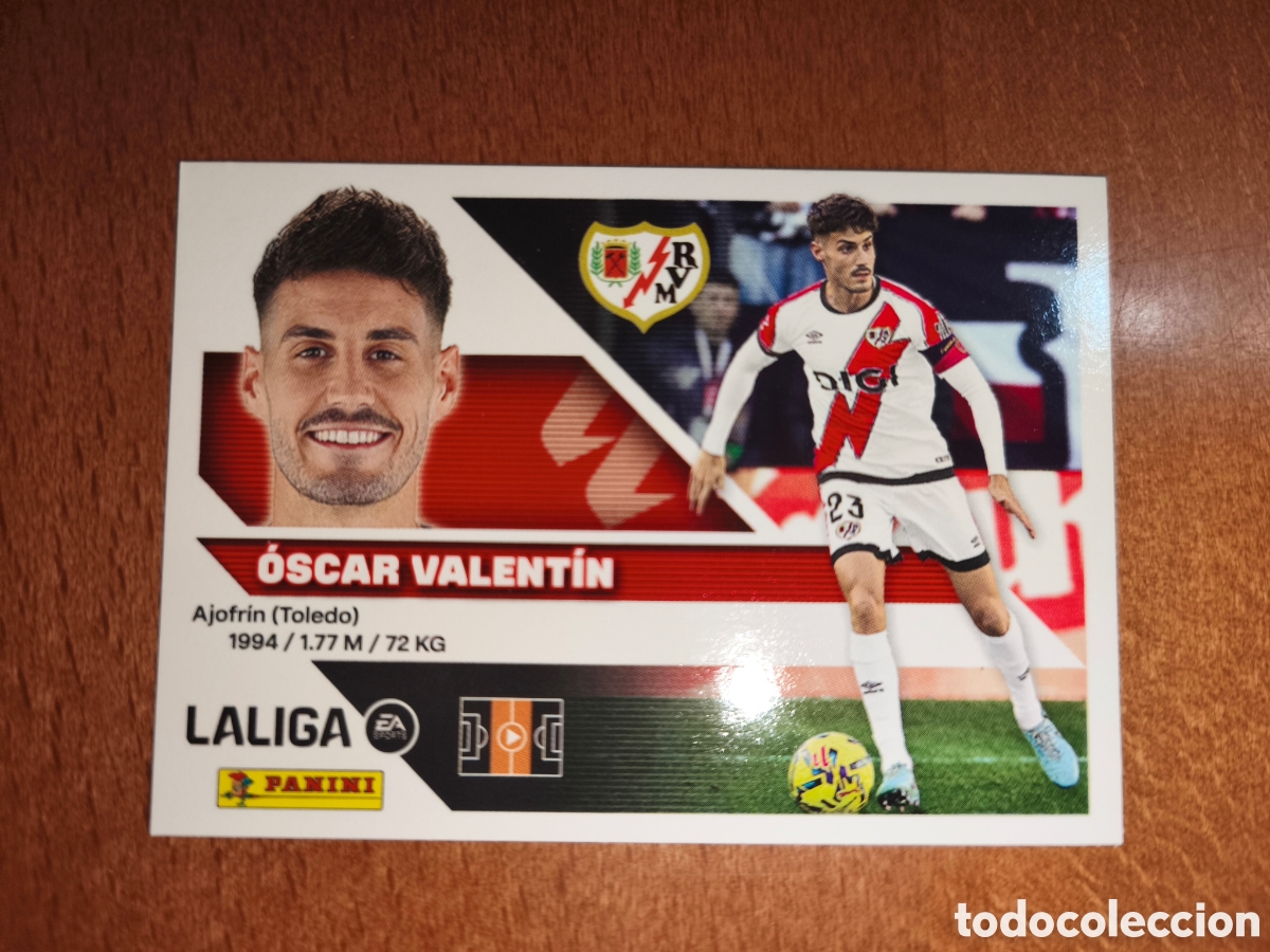 Figurine di Calcio: &Oacute;scar Valent&iacute;n n&deg;13 liga este 26/27 Rayo Vallecano