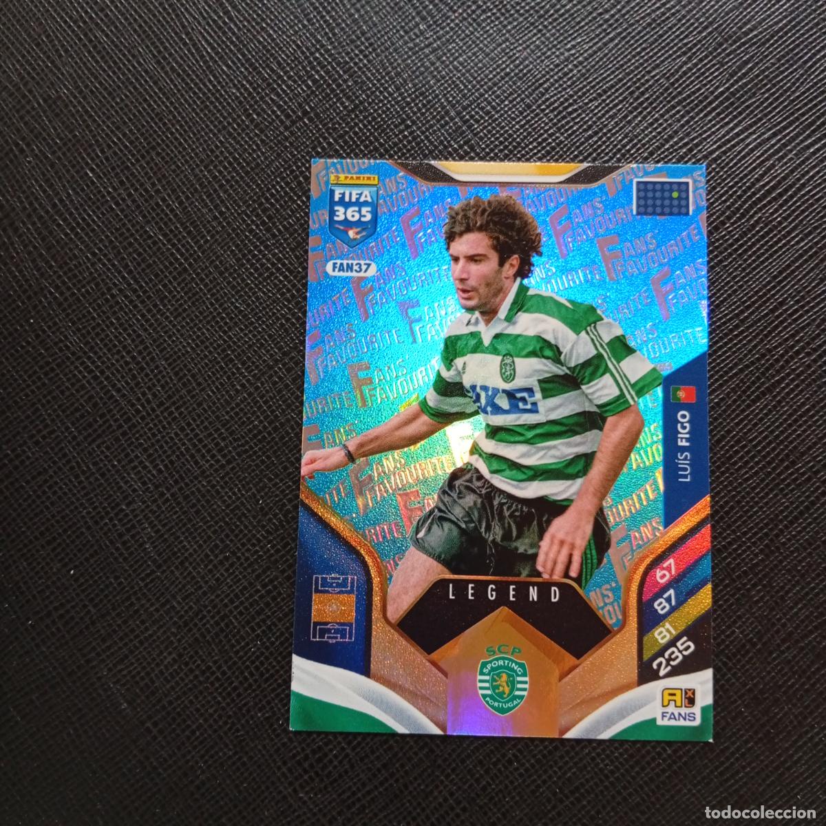 Cromos de f&uacute;tbol: FAN37 FIGO SPORTING LISBOA ADRENALYN 2025 2026 FIFA 365 CROMO FUTBOL 25 26 - A215 PG42 AZUL