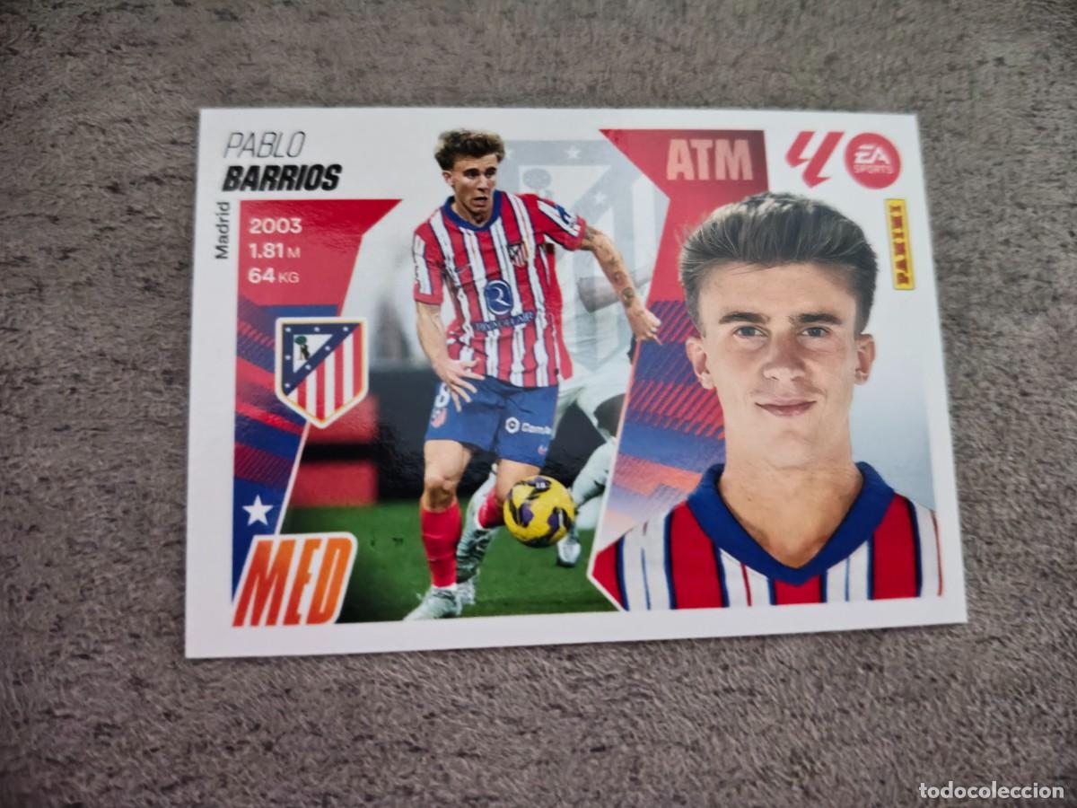 Cromos de f&uacute;tbol: Cromo 13 PABLO BARRIOS ATL&Eacute;TICO DE MADRID. Colecci&oacute;n LALIGA F&uacute;tbol 2025-2026 PANINI Nuevo