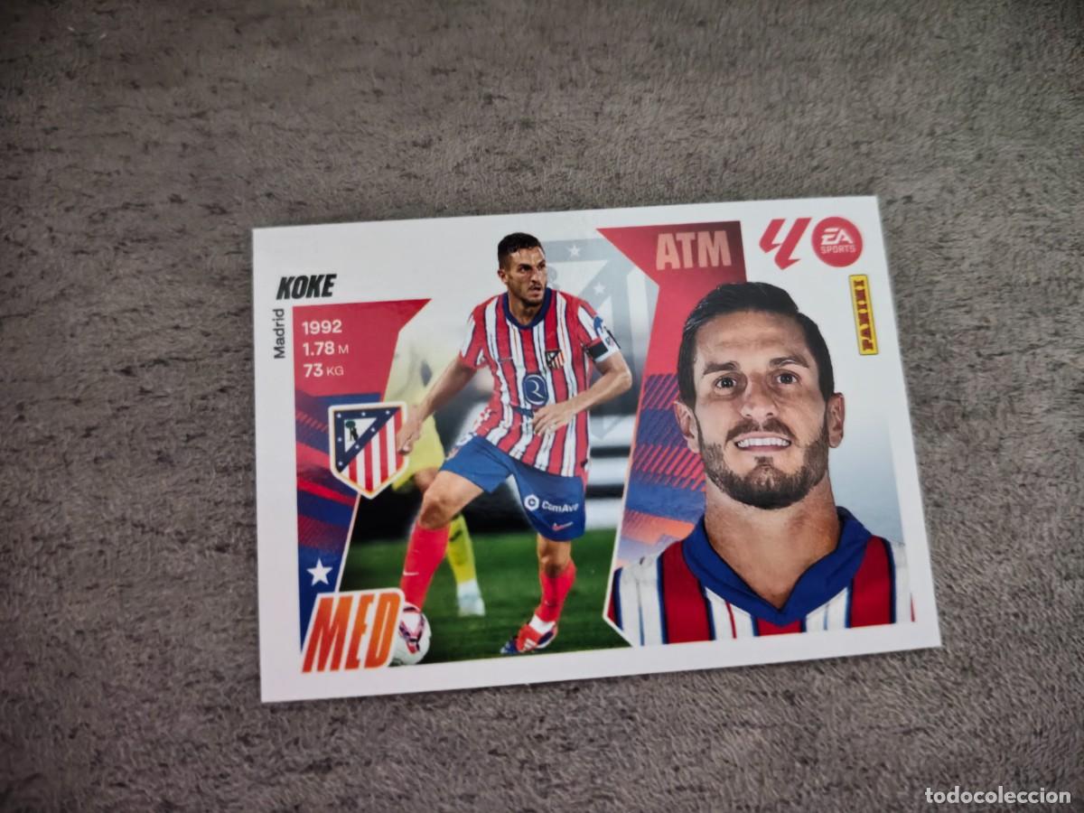 Cromos de f&uacute;tbol: Cromo 14 KOKE ATL&Eacute;TICO DE MADRID. Colecci&oacute;n LALIGA F&uacute;tbol 2025-2026 PANINI Nuevo