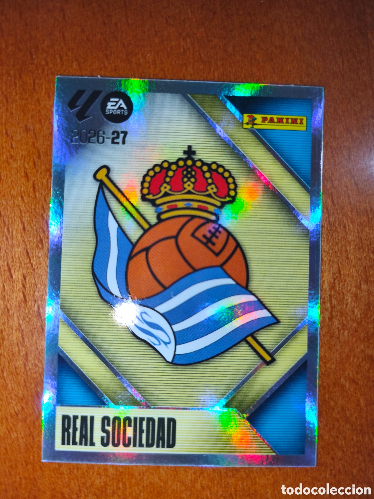 Football Stickers: Escudo Real Sociedad n&deg;1 liga este 26/27