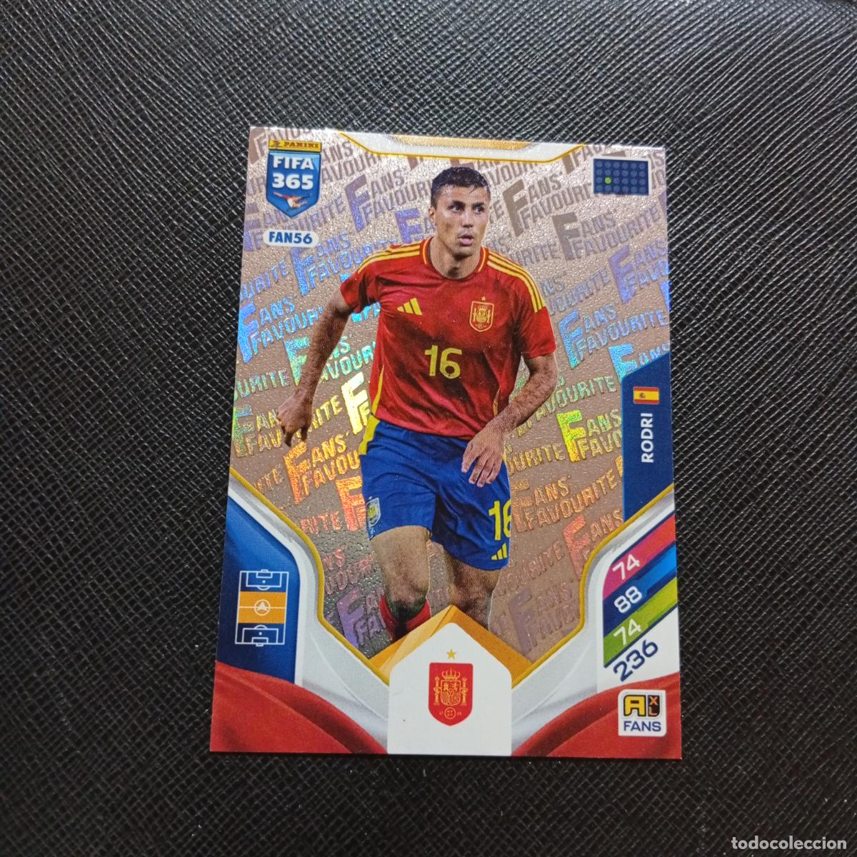 Football Stickers: FAN56 RODRI ESPA&Ntilde;A ADRENALYN 2025 2026 FIFA 365 CROMO FUTBOL 25 26 - A215 PG43