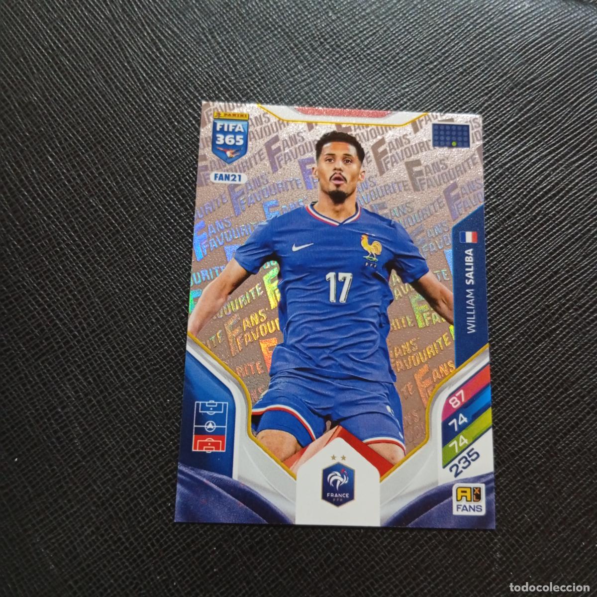 Football Stickers: FAN21 SALIBA FRANCIA ADRENALYN 2025 2026 FIFA 365 CROMO FUTBOL 25 26 - A215 PG43
