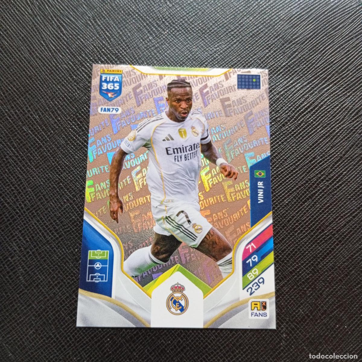 Football Stickers: FAN79 VINI VINICIUS JR REAL MADRID ADRENALYN 2025 2026 FIFA 365 CROMO FUTBOL 25 26 - A215 PG43