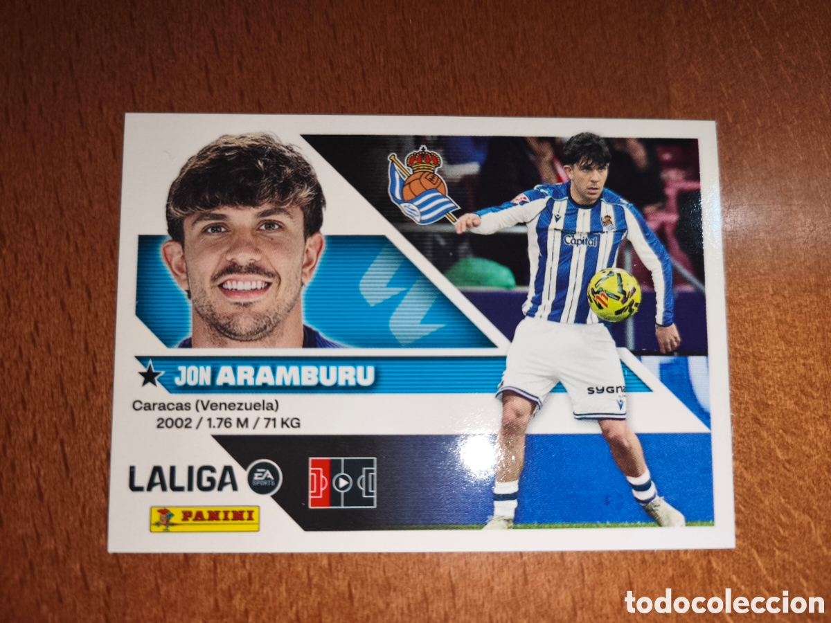 Fu&szlig;ball-Sticker: Aramburu n&deg;5 liga este 26/27 Real Sociedad