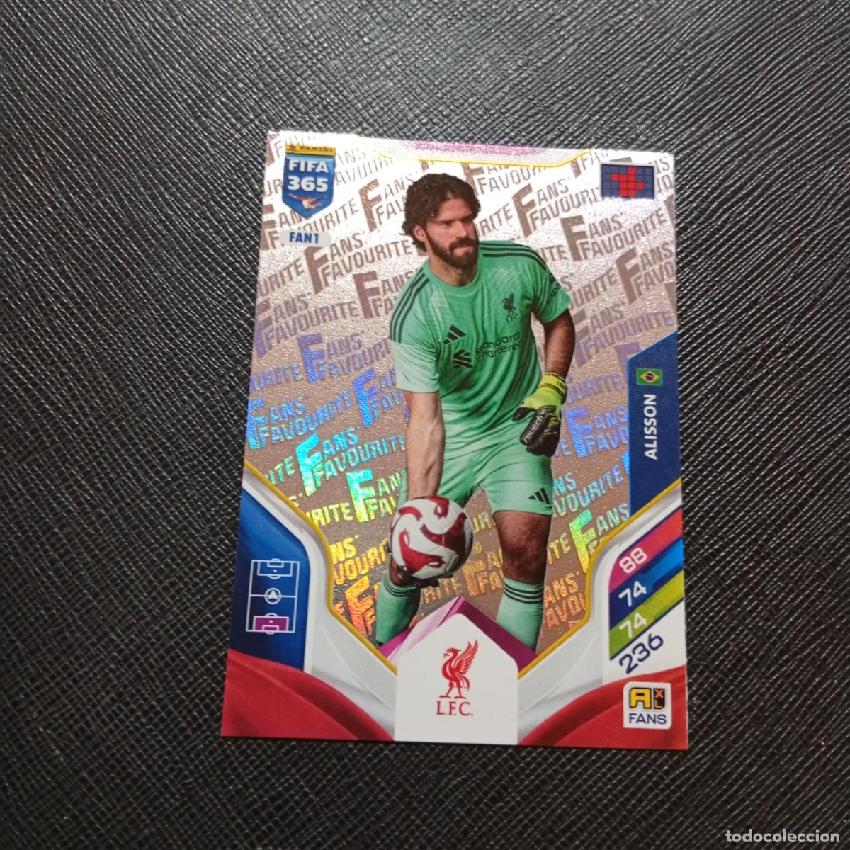 Cromos de f&uacute;tbol: FAN1 ALISSON LIVERPOOL ADRENALYN 2025 2026 FIFA 365 CROMO FUTBOL 25 26 - A215 PG44