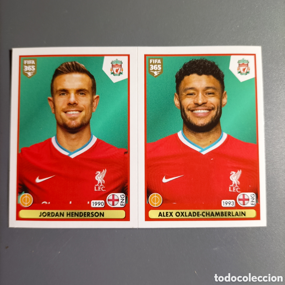 Cromos de f&uacute;tbol: STICKER PANINI ALBUM 2021. FIFA 365 (LIVERPOOL FC) №32 A B