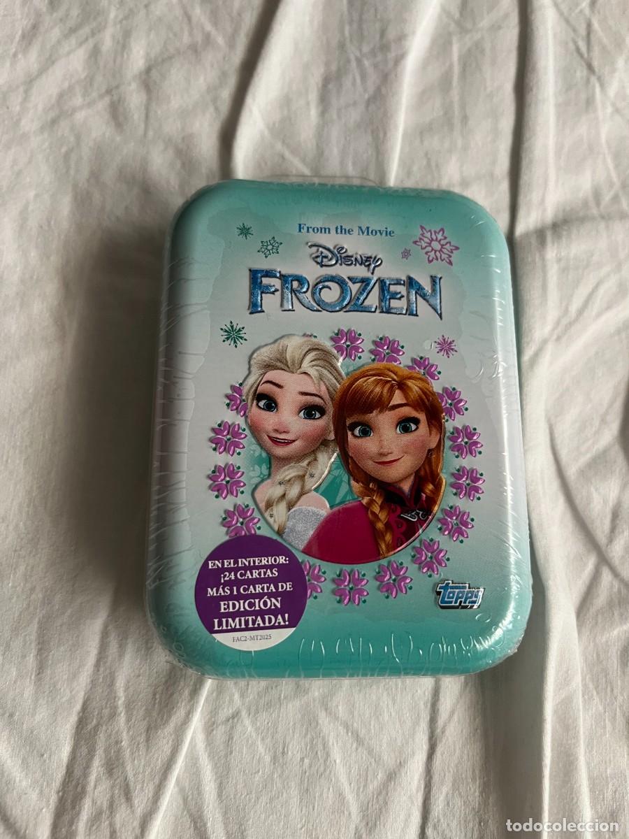 Cromos de f&uacute;tbol: LATA CON 21 CARTAS PARA FROZEN DISNEY PRECINTADA - NUEVO SOBRES CROMOS KREATEN
