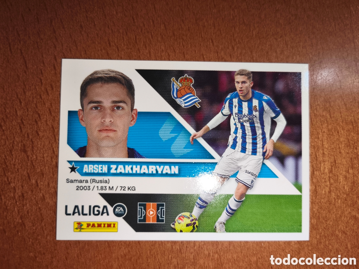 Cromos de f&uacute;tbol: Zakharyan n&deg;13 B liga este 26/27 Real Sociedad