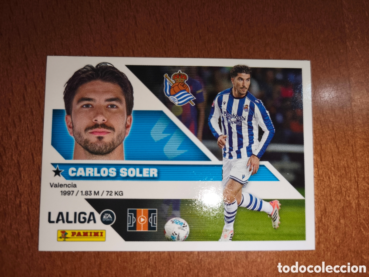 Cromos de f&uacute;tbol: Carlos Soler n&deg;14 liga este 26/27 Real Sociedad