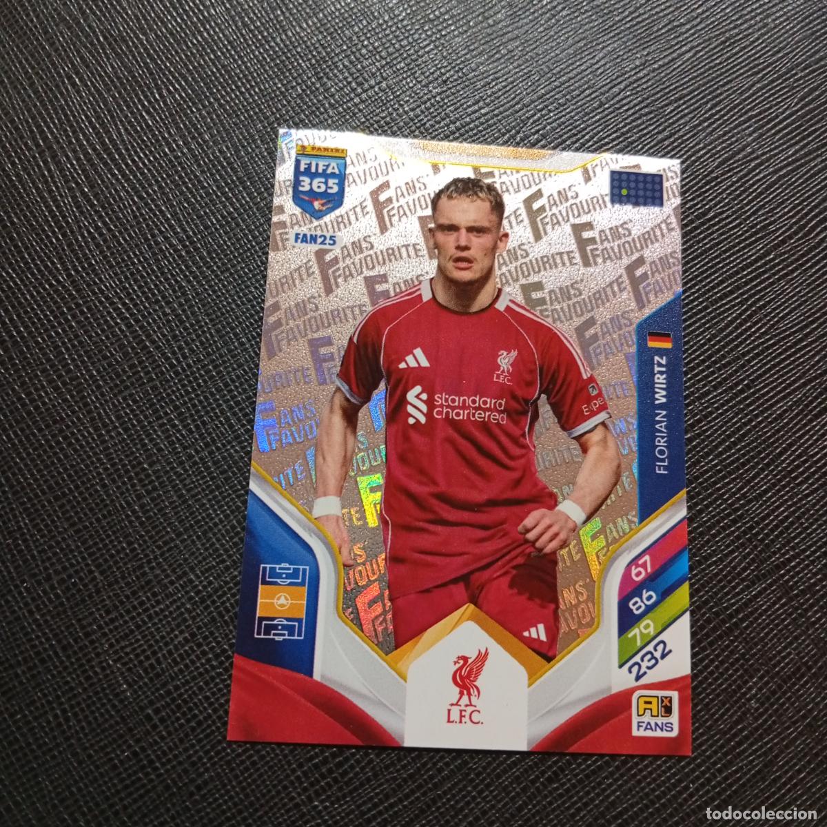 Cromos de f&uacute;tbol: FAN25 WIRTZ LIVERPOOL ADRENALYN 2025 2026 FIFA 365 CROMO FUTBOL 25 26 - A215 PG45