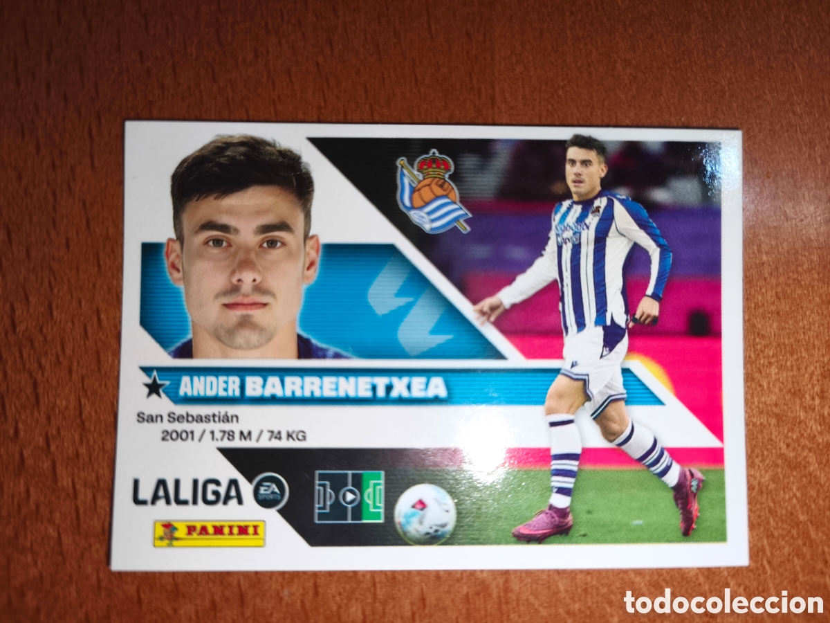 Cromos de f&uacute;tbol: Barrenetxea n&deg;16 liga este 26/27 Real Sociedad