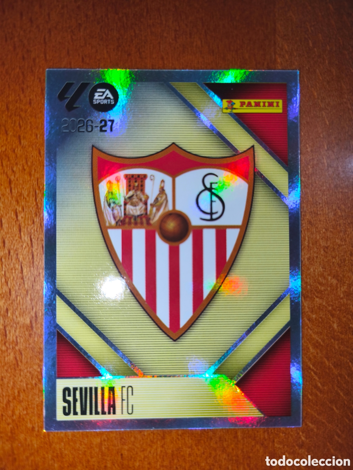 Cromos de f&uacute;tbol: Escudo Sevilla FC n&deg;1 liga este 26/27