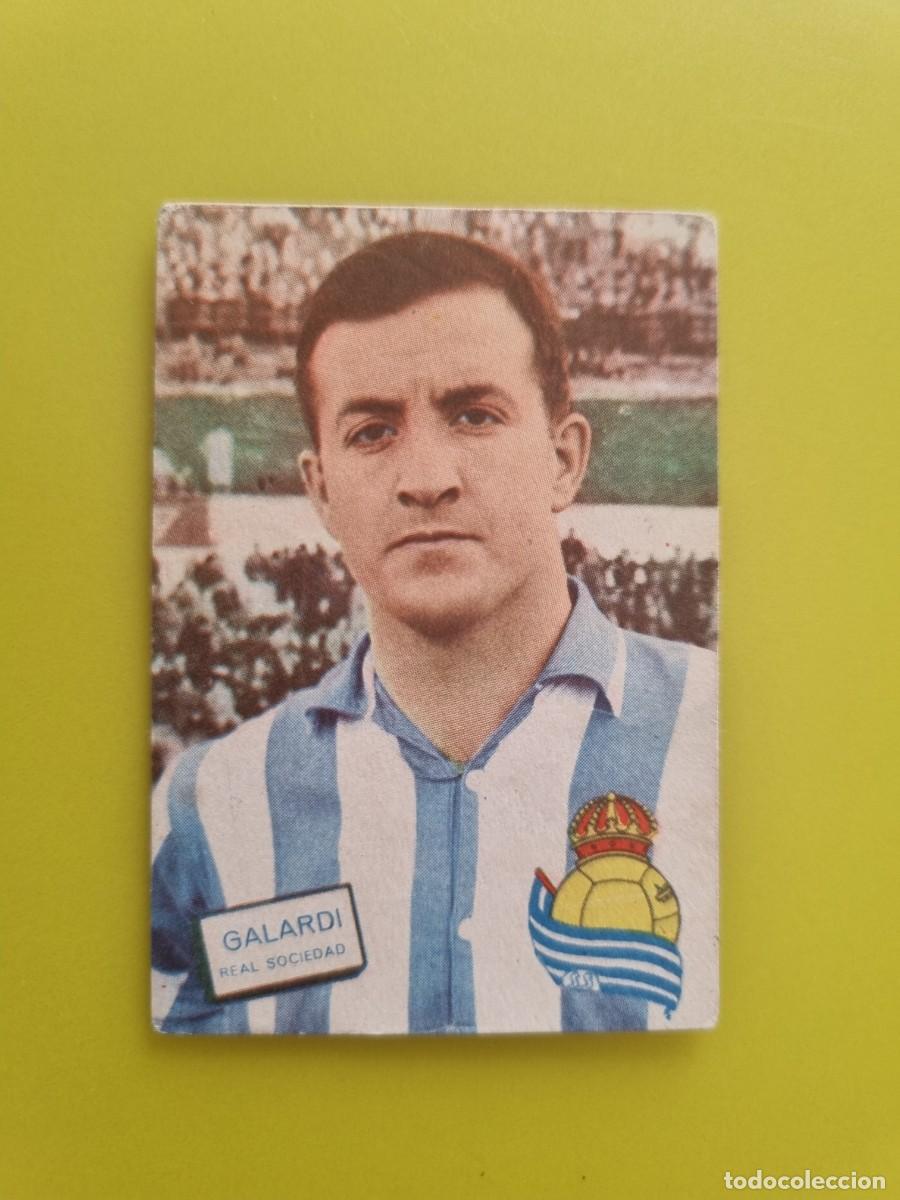 Cromos de f&uacute;tbol: CROMO FUTBOL FHER 61 62 1961 1962 NUNCA PEGADO SIN PEGAR GALARDI REAL SOCIEDAD AR926