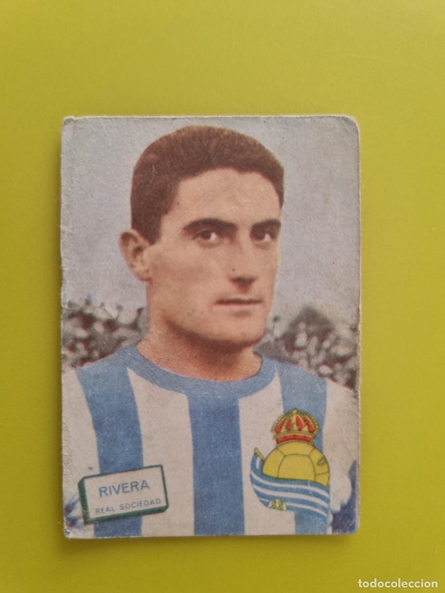 Cromos de f&uacute;tbol: CROMO FUTBOL FHER 61 62 1961 1962 NUNCA PEGADO SIN PEGAR RIVERA REAL SOCIEDAD AR926