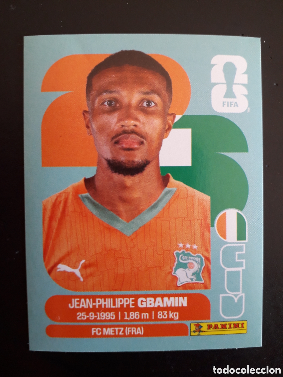 Cromos de f&uacute;tbol: GBAMIN COSTA DE MARFIL CIV 14 MUNDIAL F&Uacute;TBOL 2026 FIFA WORLD CUP PANINI SIN PEGAR PEDIDO M&Iacute;NIMO 3&euro;.