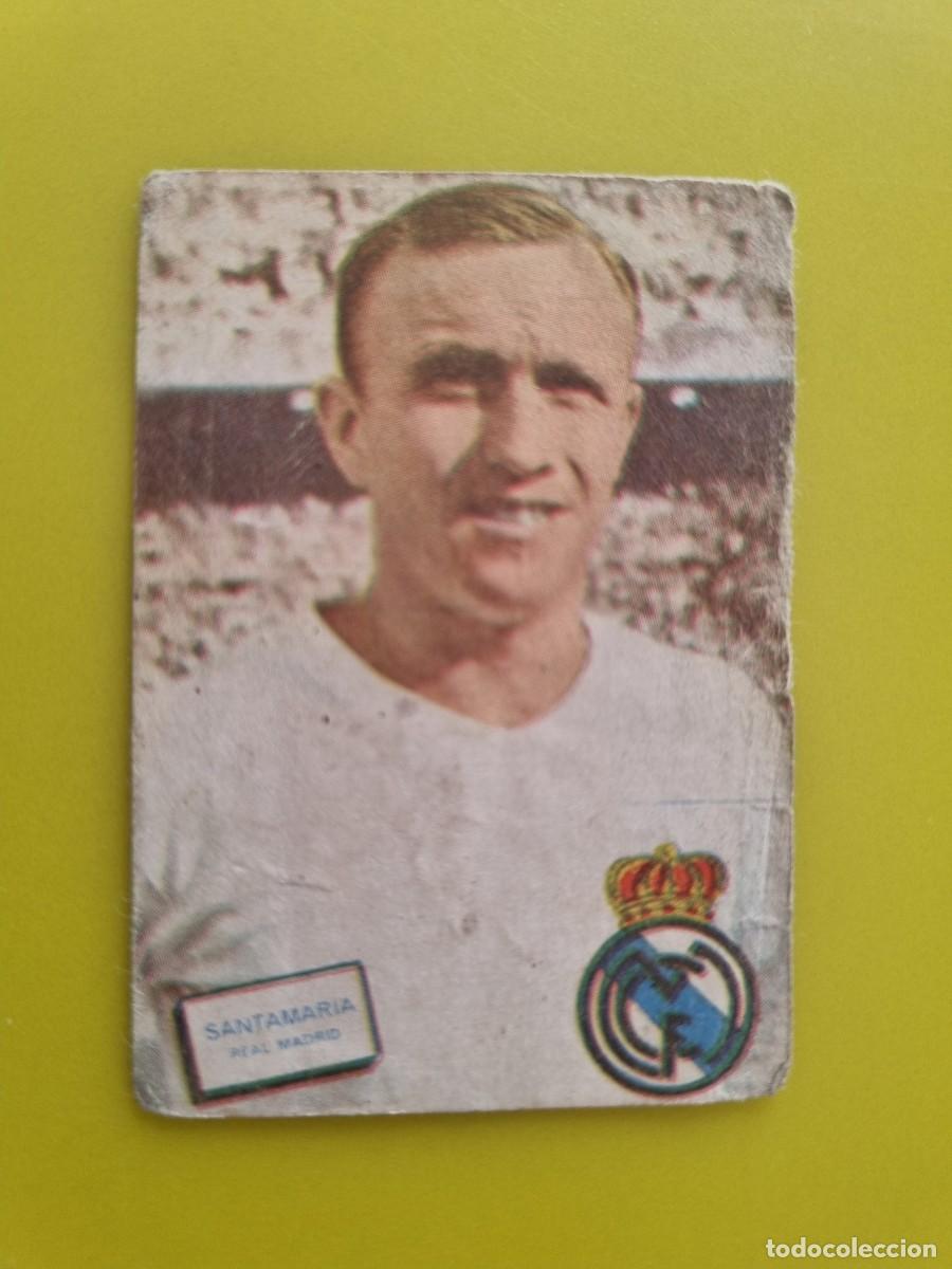 Cromos de f&uacute;tbol: CROMO FUTBOL FHER 61 62 1961 1962 NUNCA PEGADO SIN PEGAR SANTAMARIA REAL MADRID AR926