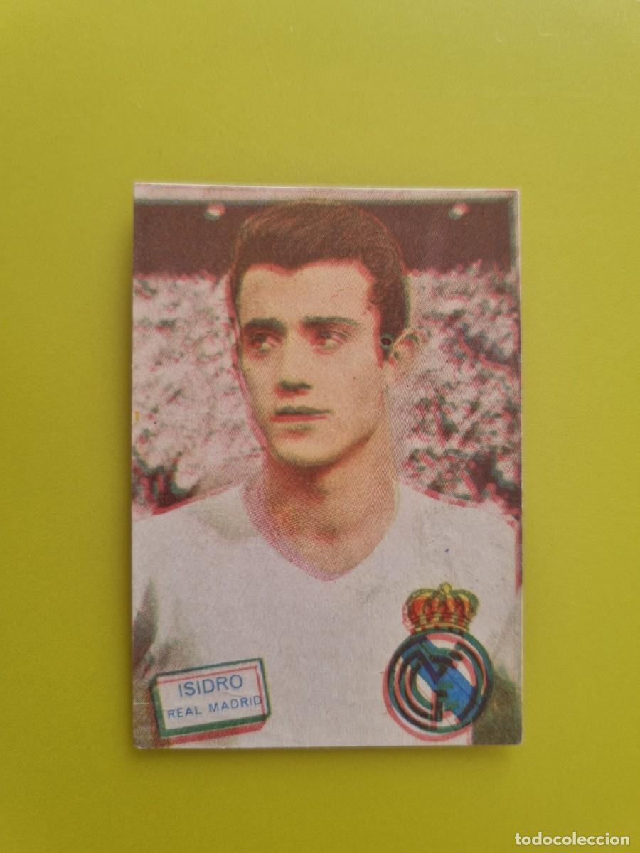 Cromos de f&uacute;tbol: CROMO FUTBOL FHER 61 62 1961 1962 NUNCA PEGADO SIN PEGAR ISIDRO REAL MADRID AR926